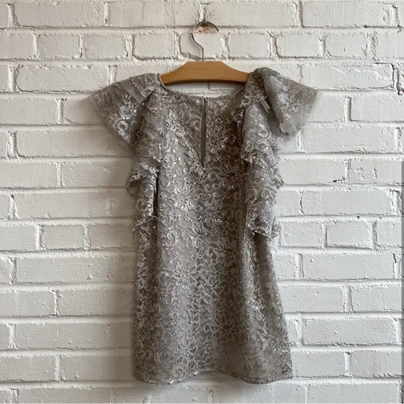 BCBG Lace Ruffle Top - Picture 2 of 2